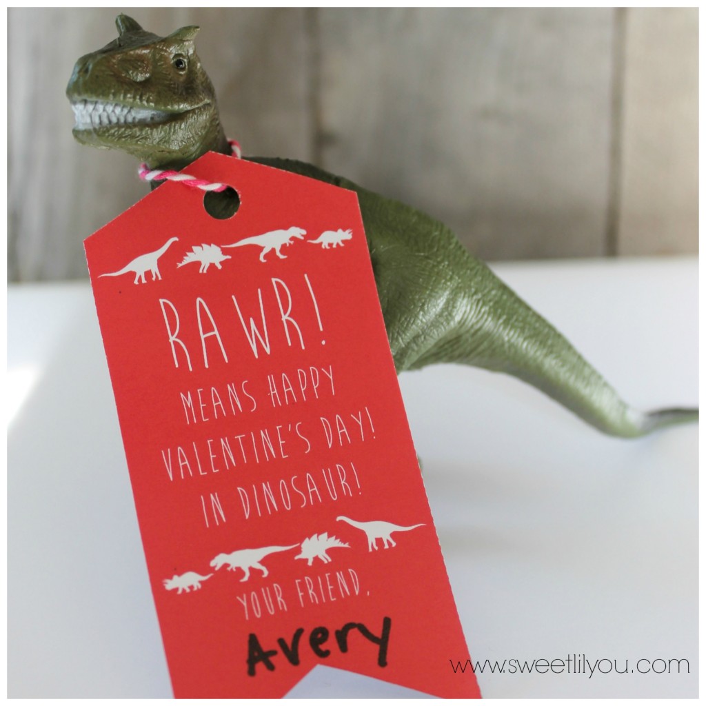 Dinosaur valentines for boys and girls