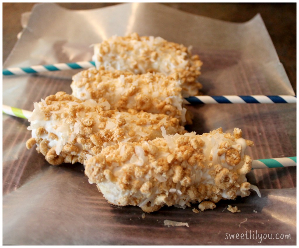 Frozen bananas with cheerios and yogurt- recipes-  #PriceChopperB2S