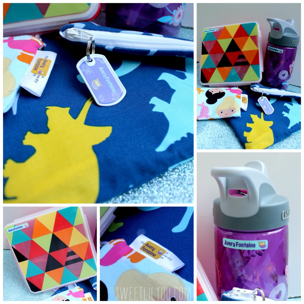 Mabel's Labels for lunch boxes snack bags and water bottles Back to School