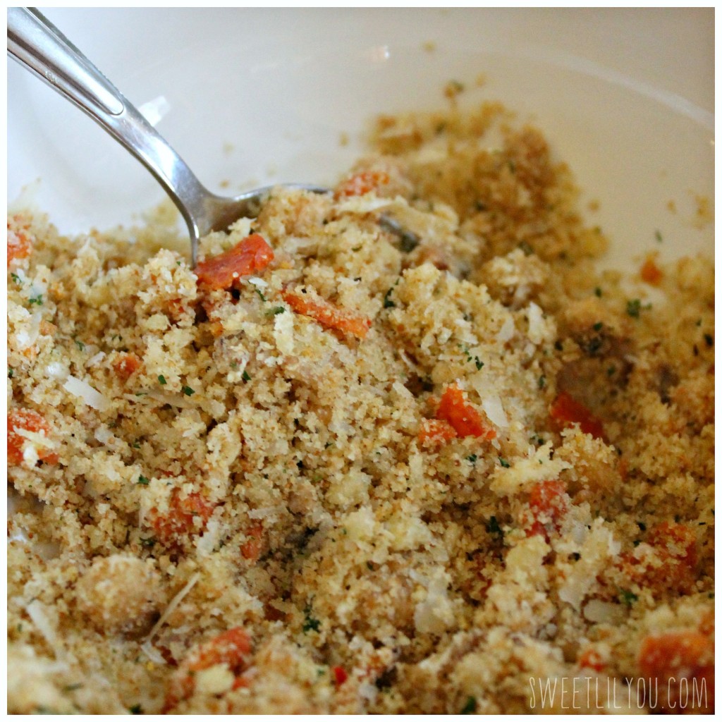 Pepperoni Stuffed Mushrooms - filling #PepItUp #ad
