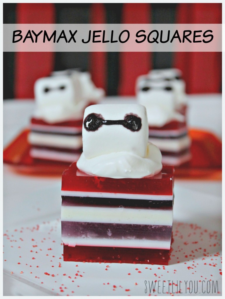 Baymax Jello squares