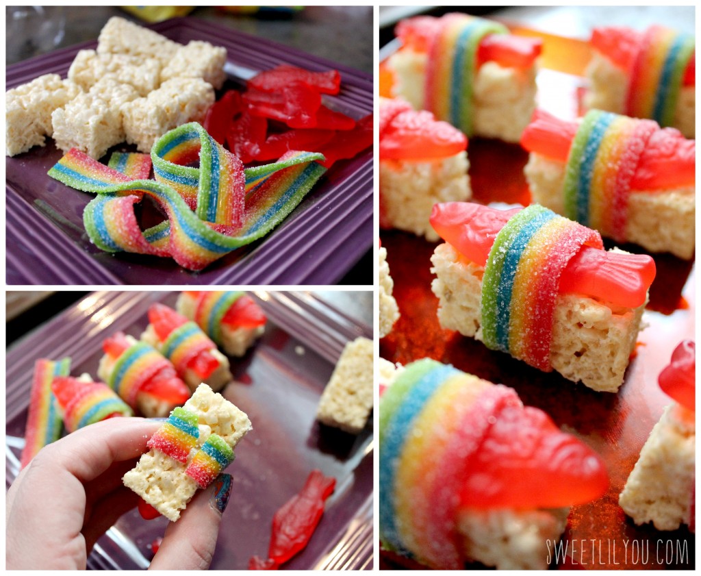Silly Sushi! Faux sushi for kids made with candy!
