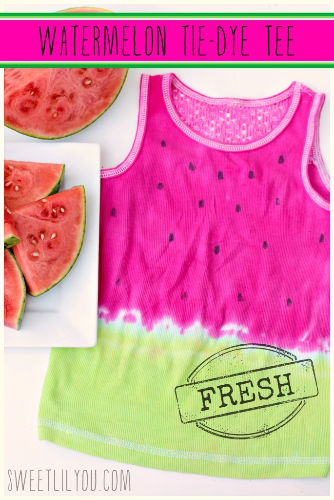 DIY Watermelon Tie-Dye Tee - Perfect for Summer
