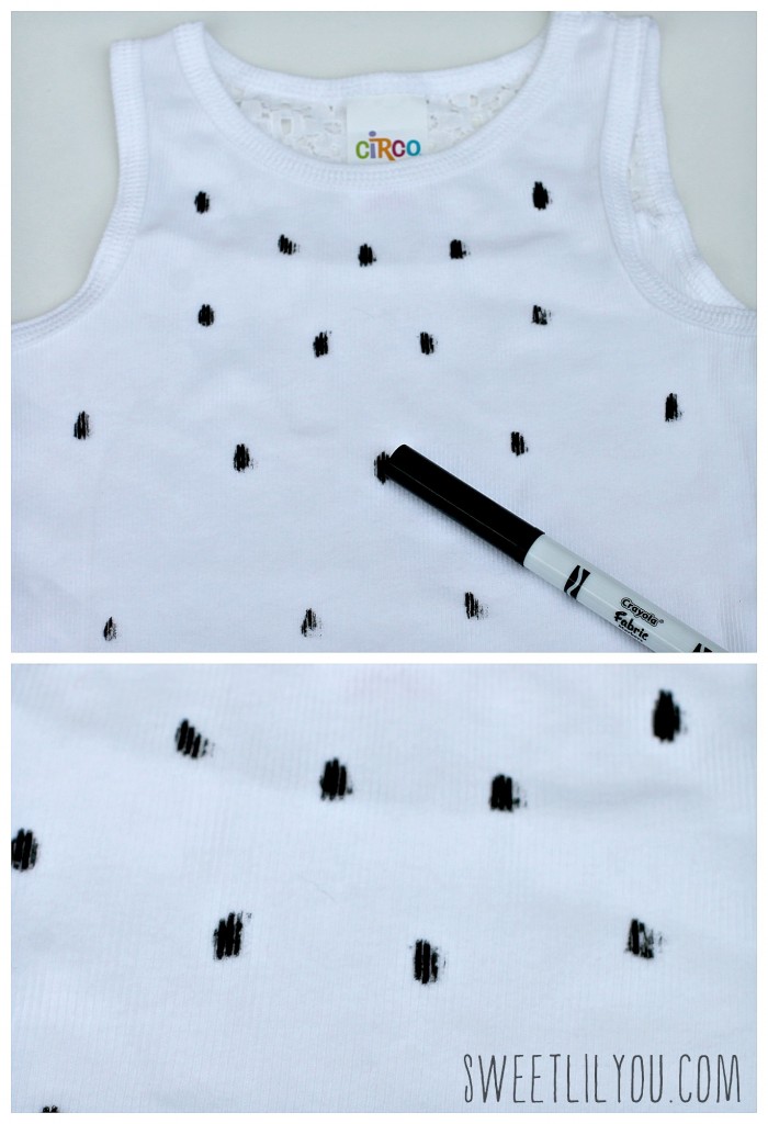 Draw seeds on your shirt. They don't have to be perfect