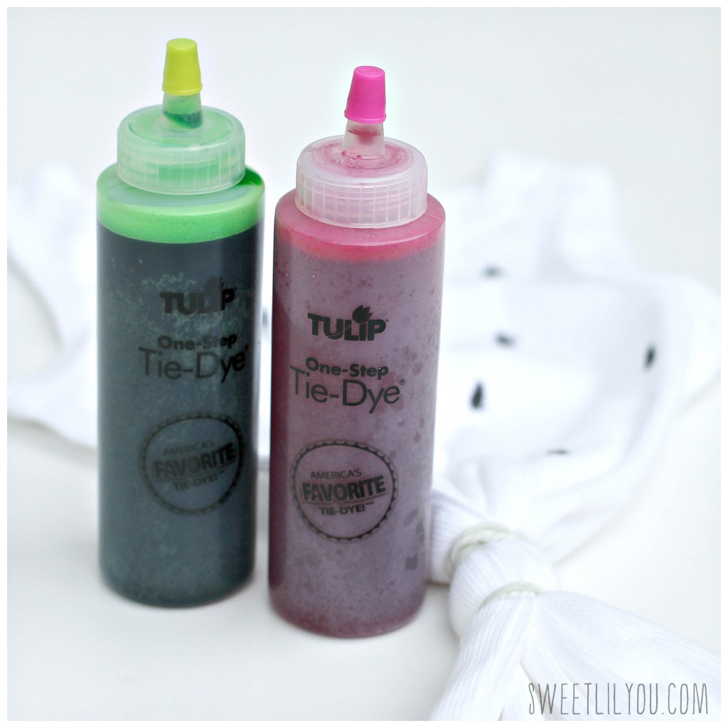 Pink and green Tulip one step tie dye