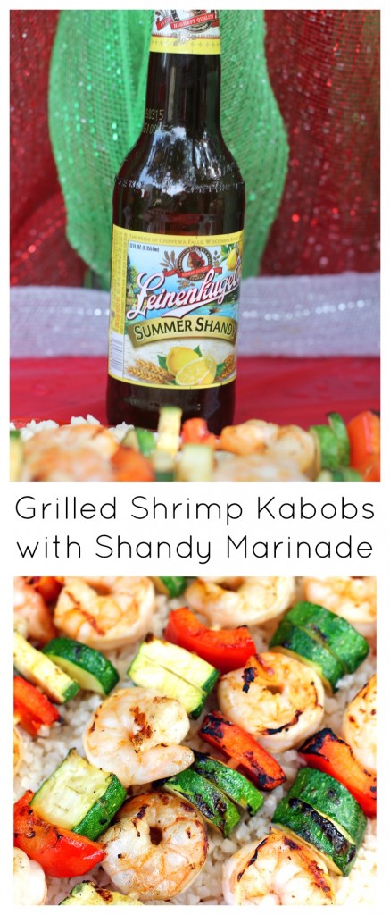 Grilled Shrimp Kabobs with Shandy Marinade