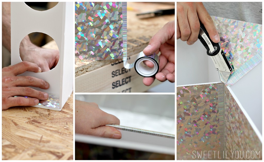 Glue and tape everything together