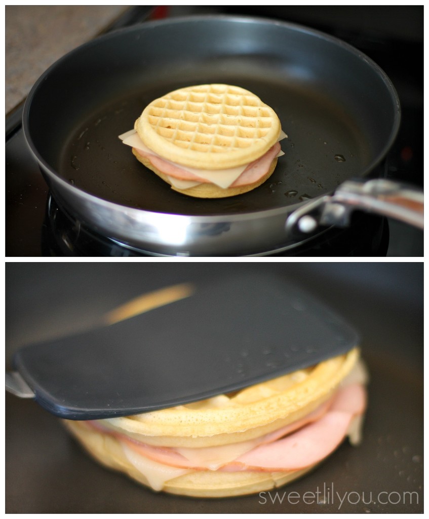 Cuban Waffle grilled cheese
