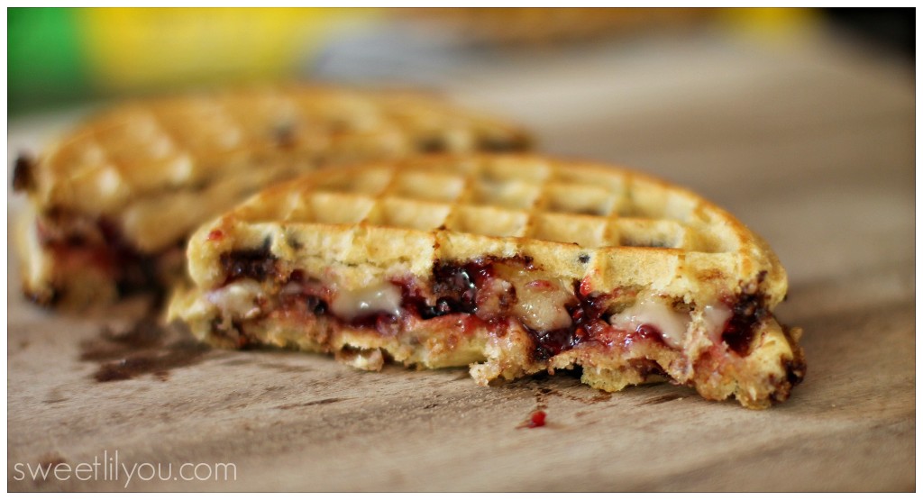 Rasberry Brie Waffle Grilled Cheese