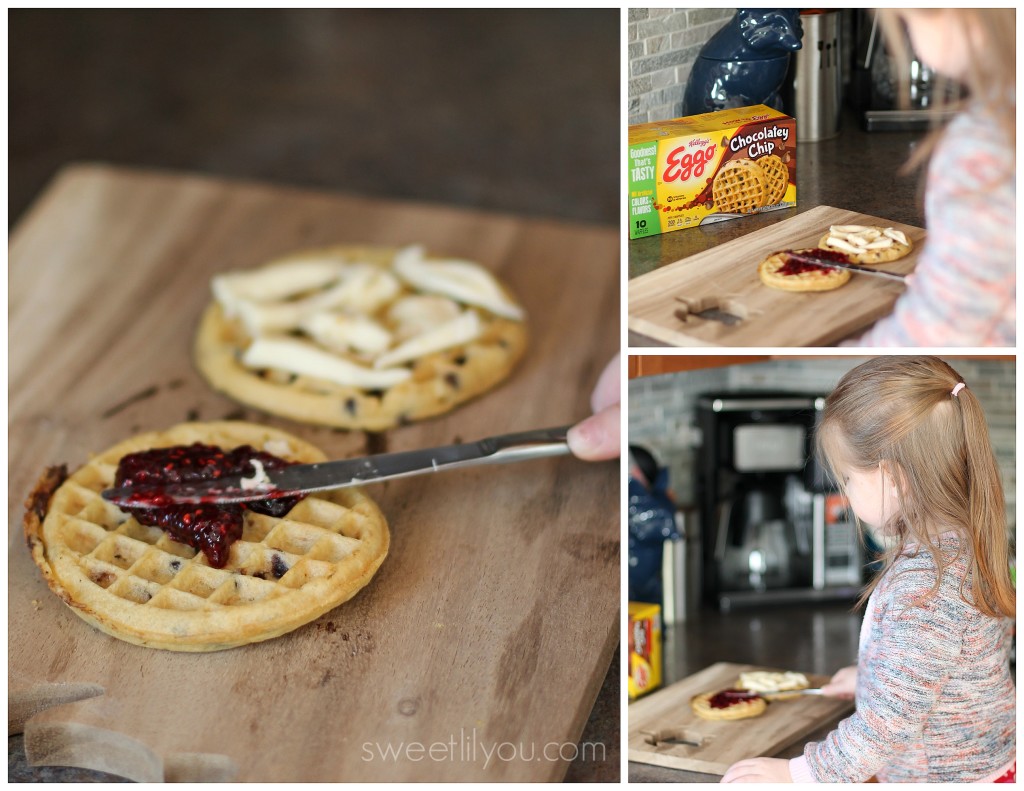 Raspberry Brie Waffles