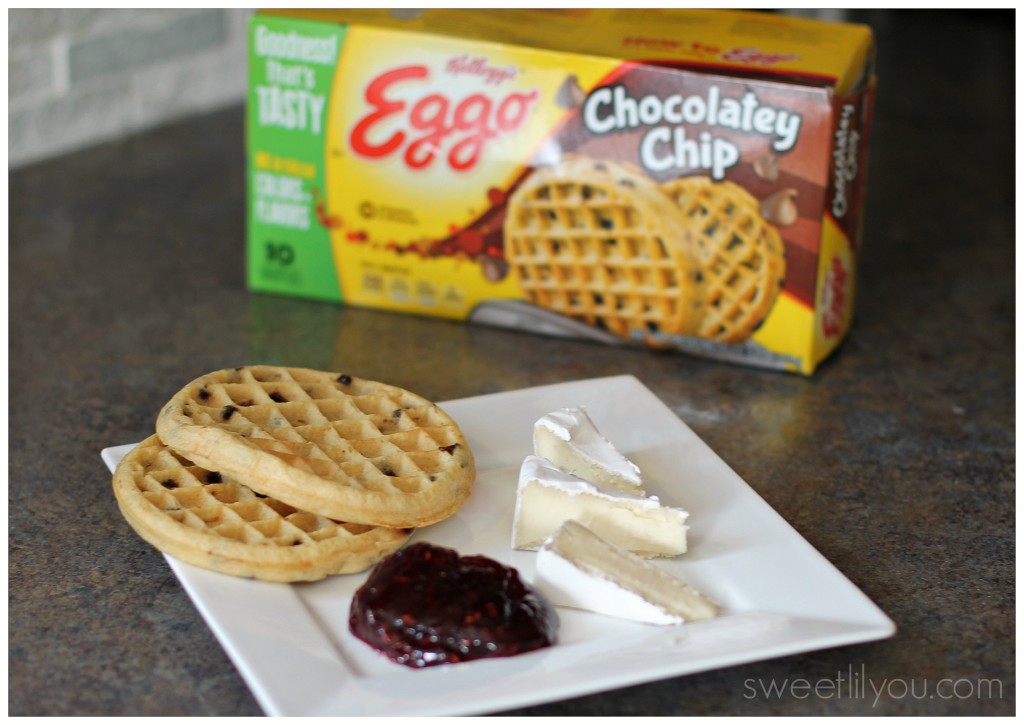 Raspberry and brie waffle ingredients