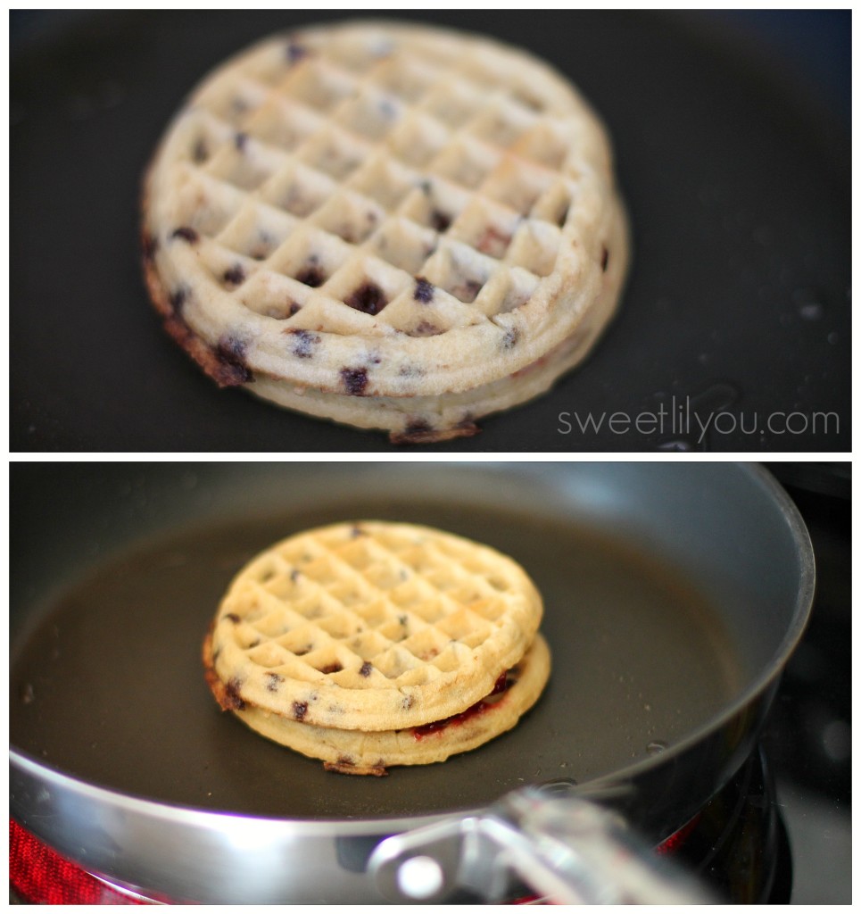Waffle grilled cheese