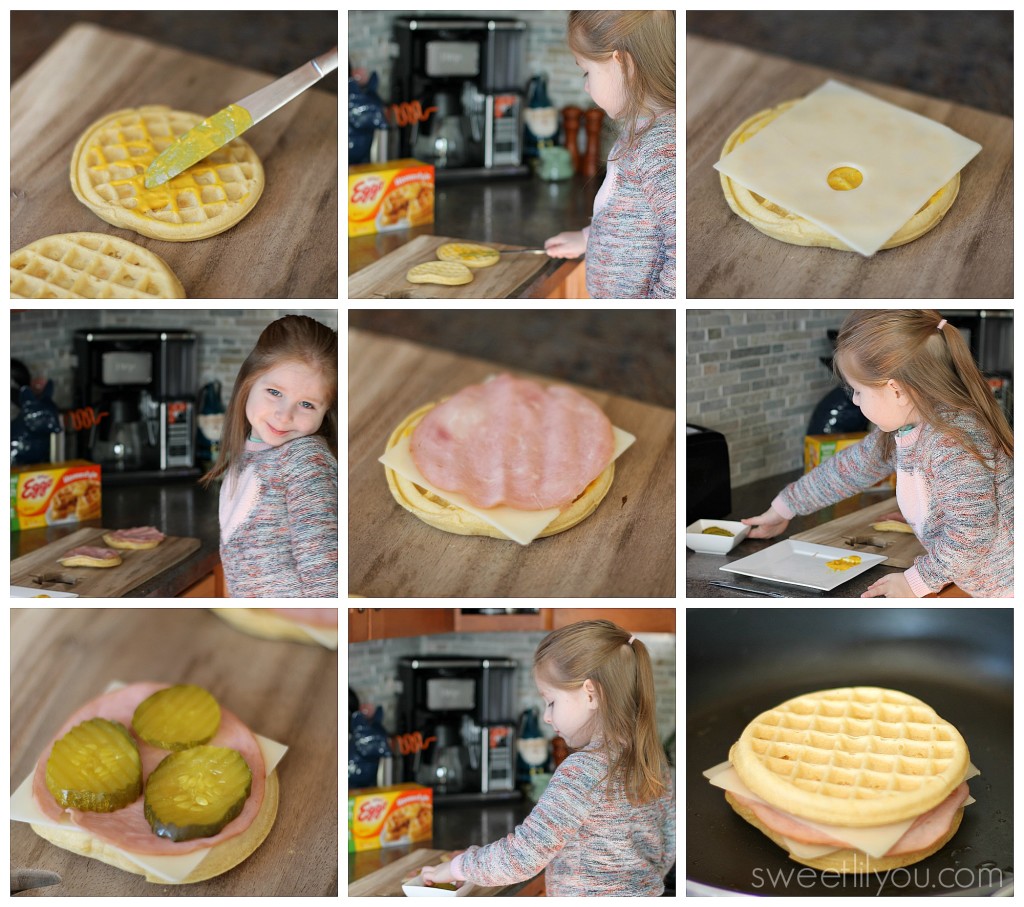 step by step eggo cuban sandwich