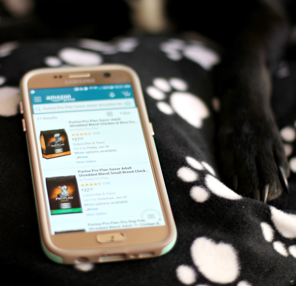Order pet food with the Amazon app