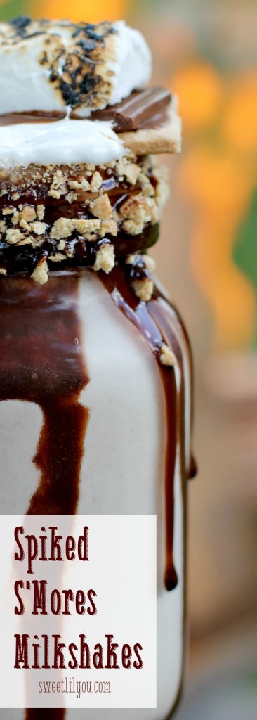 Spiked SMores Milkshakes A perfect summer treat for grown-ups